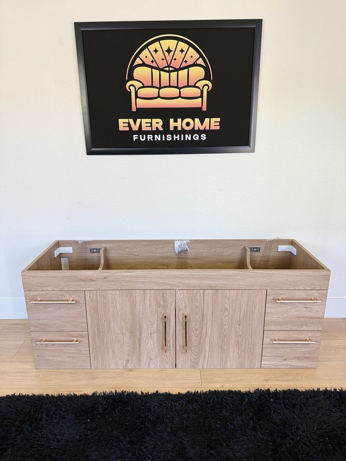 Spring 60" Wall-Mounted Single Bathroom Vanity Set