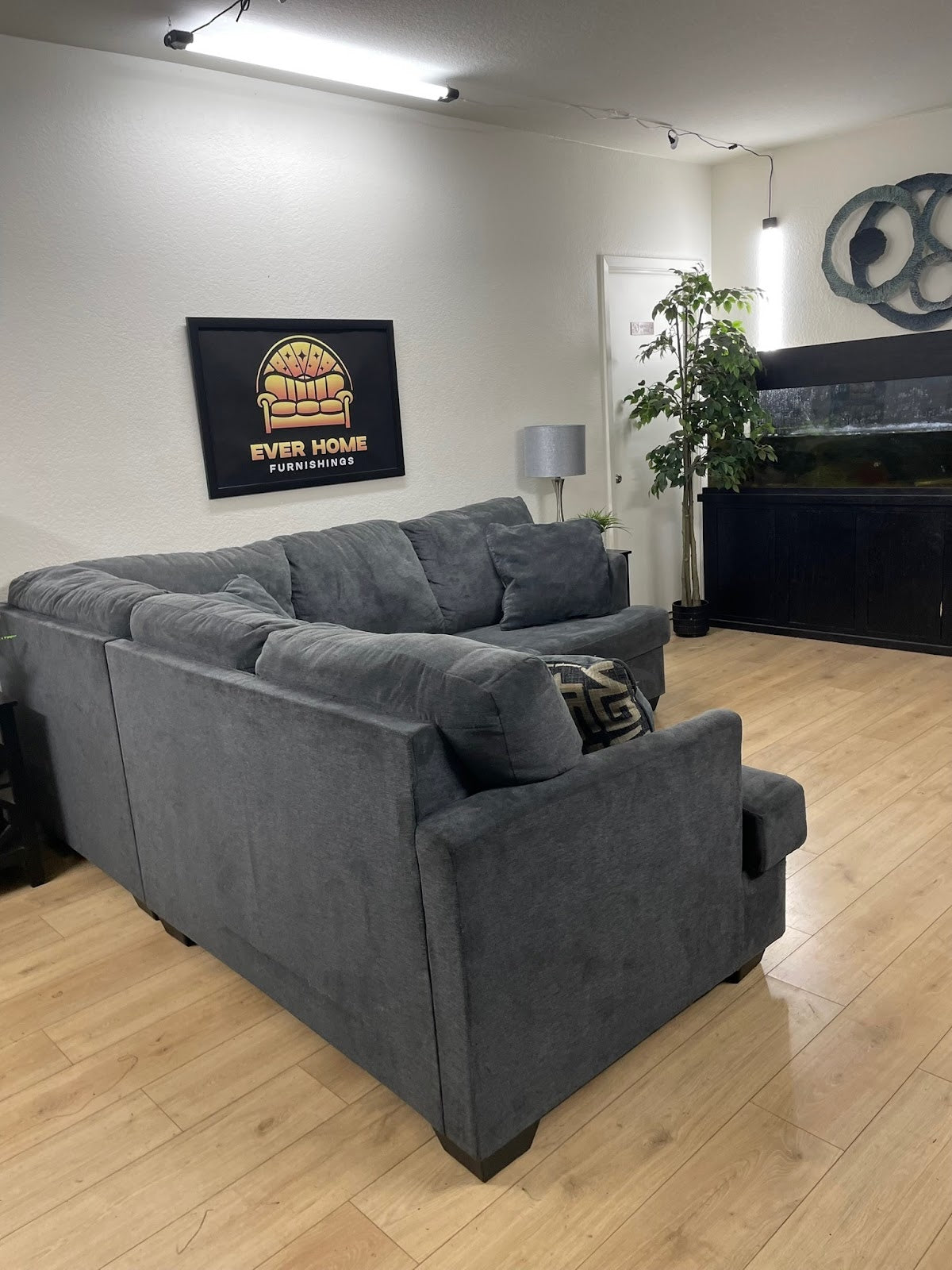 Ashley Furniture Large Sectional — Dark Grey