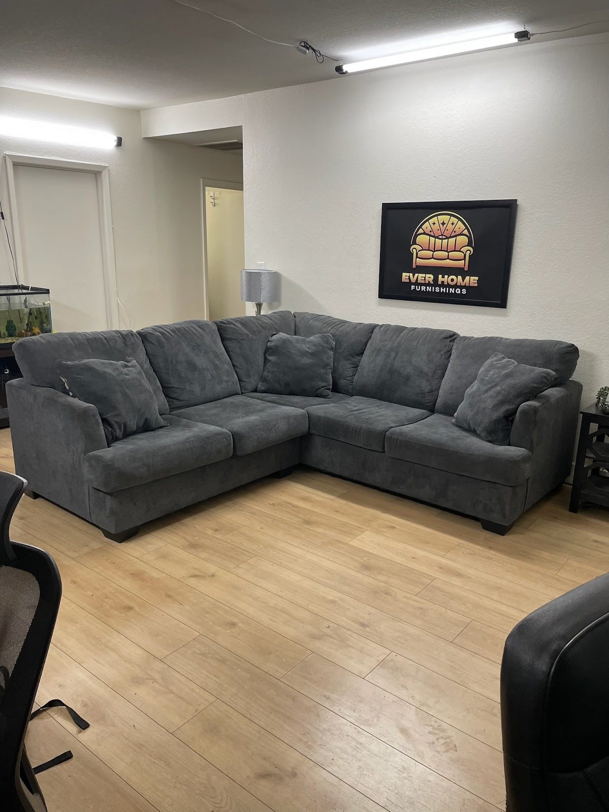Ashley Furniture Large Sectional — Dark Grey