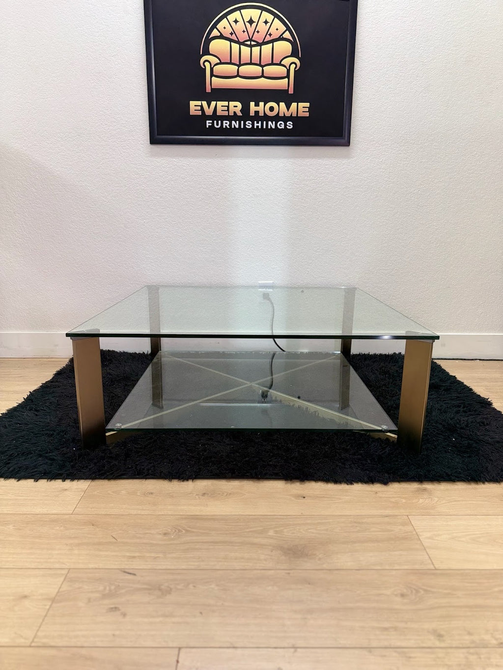 Xavier Square Coffee Table Antique Brass