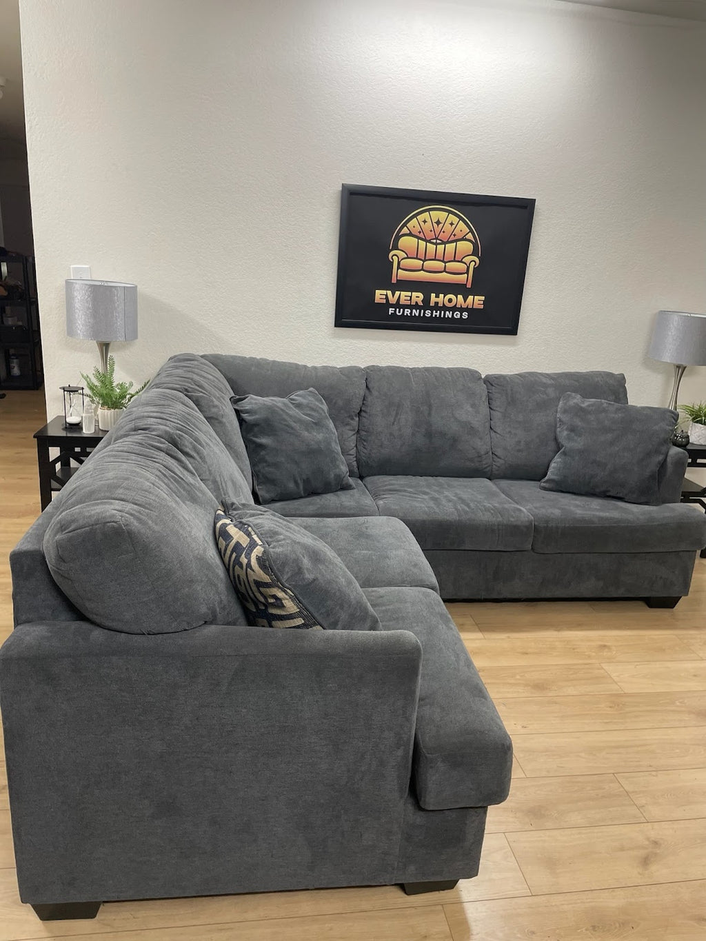 Ashley Furniture Large Sectional — Dark Grey