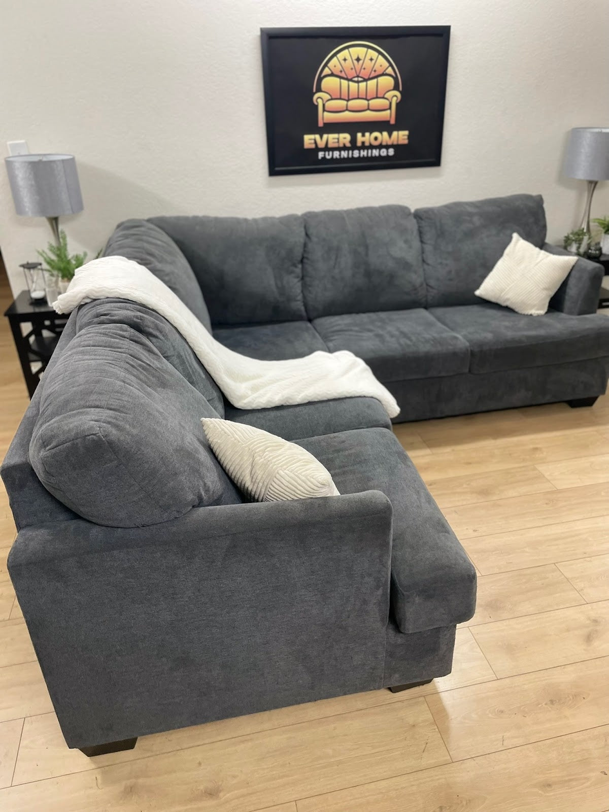 Ashley Furniture Large Sectional — Dark Grey