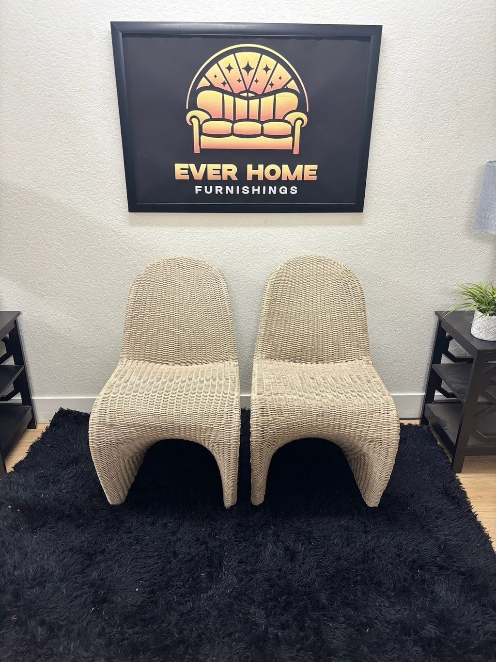 Daughtery Wicker Dining Side Chair — New/Open Box