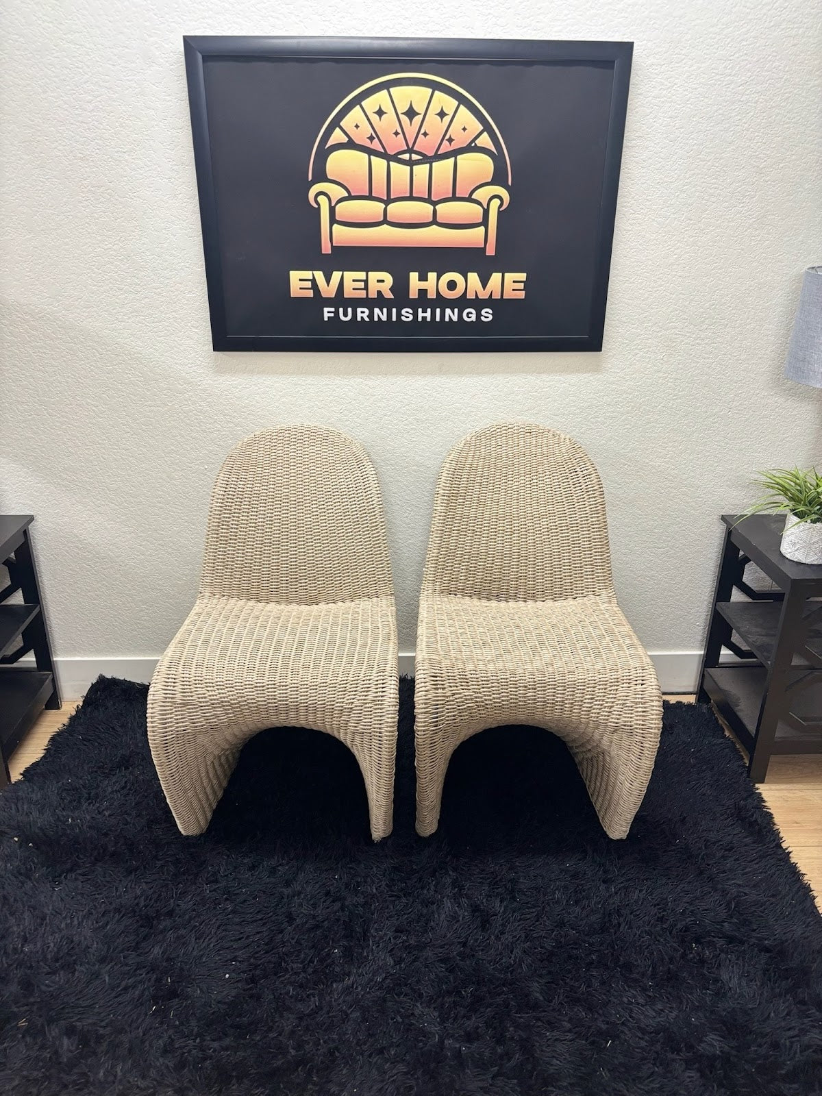 Daughtery Wicker Dining Side Chair — New/Open Box