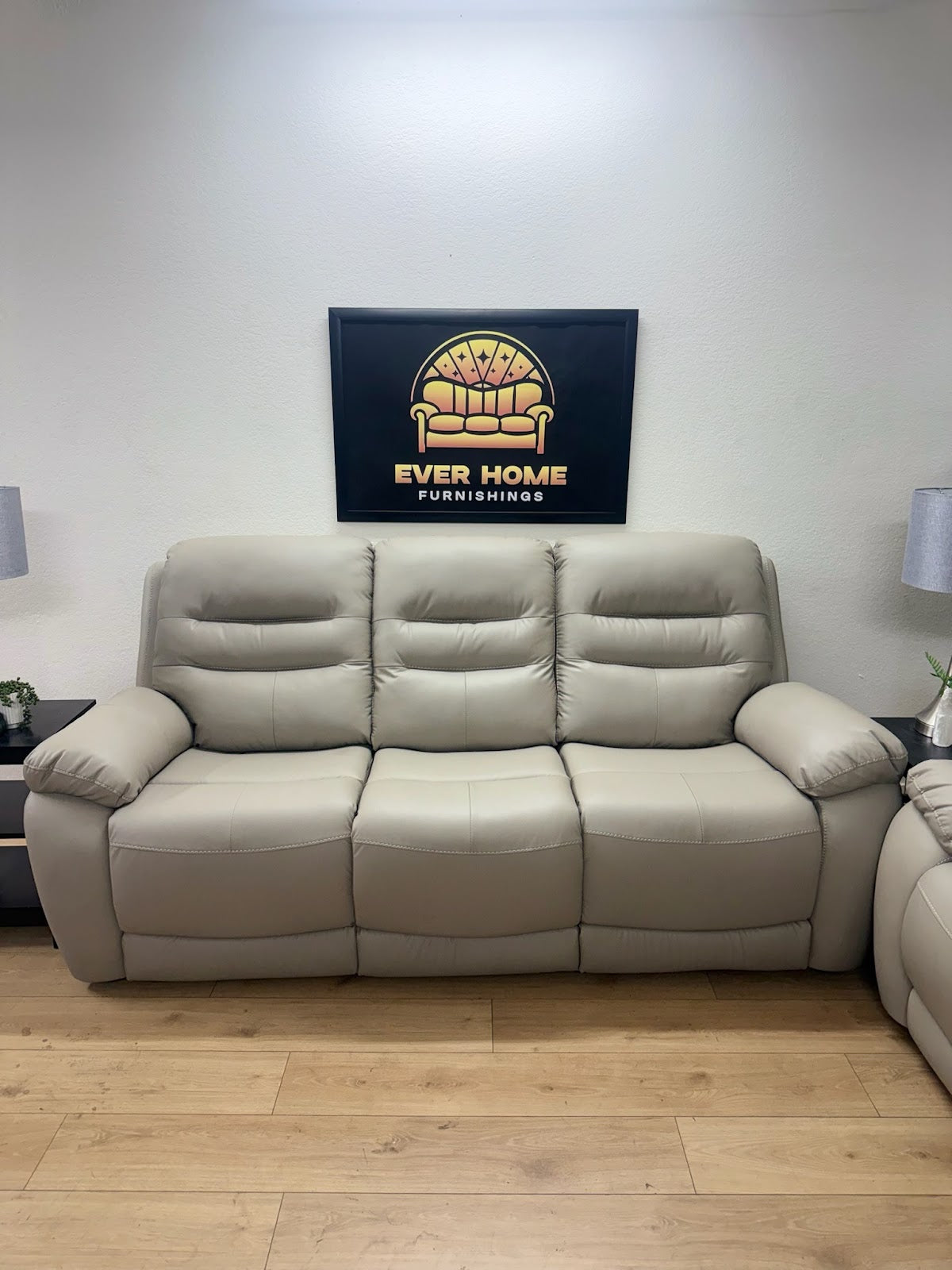 2-Piece Vegan Leather Power Reclining Living Room Sofa Set