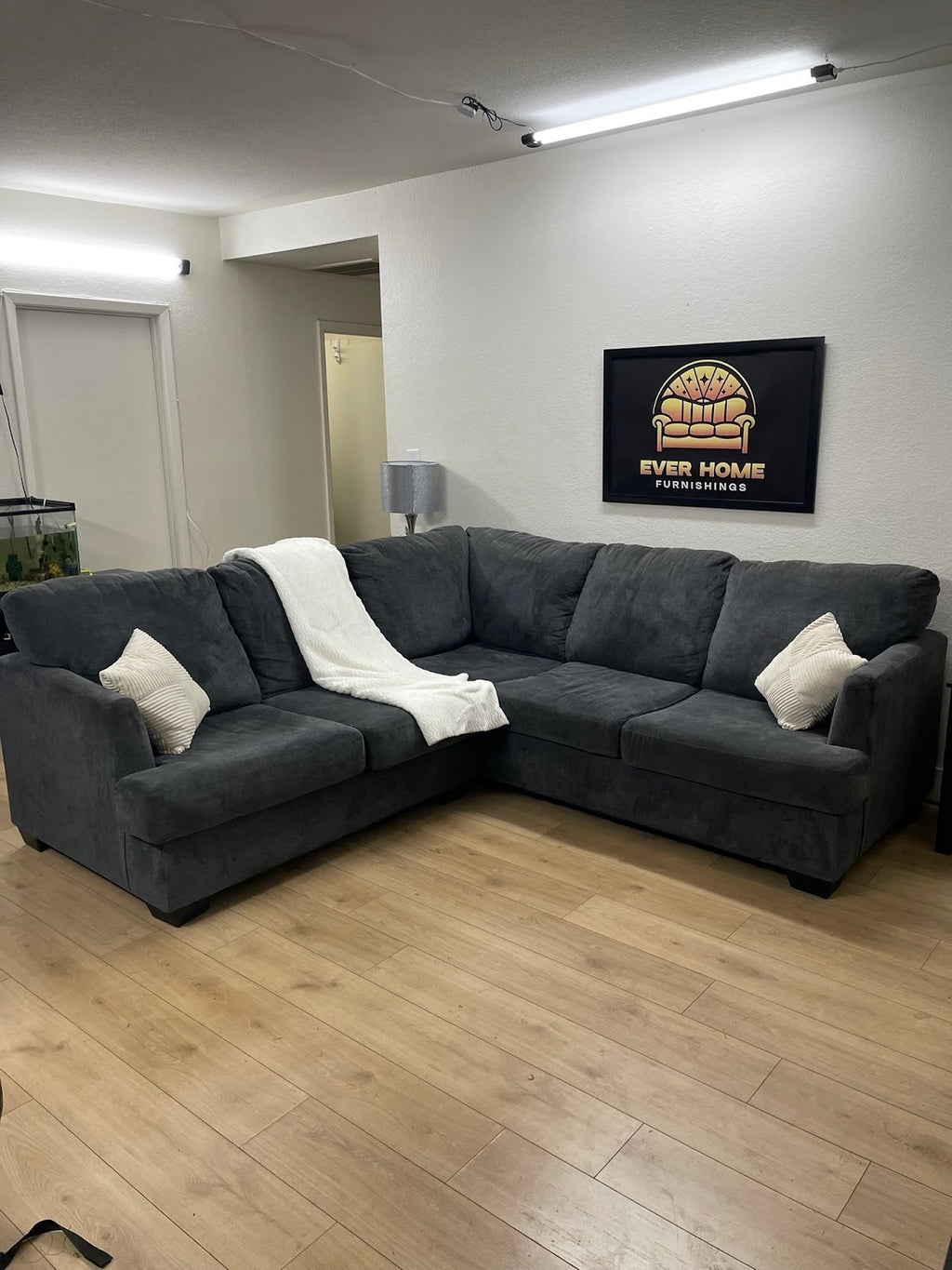 Ashley Furniture Large Sectional — Dark Grey