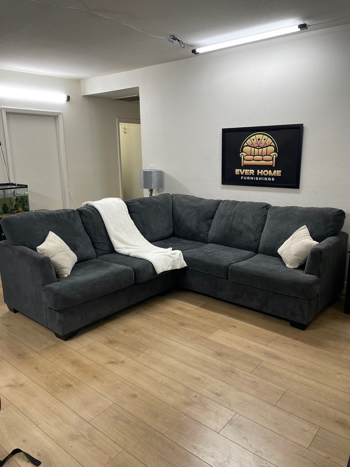 Ashley Furniture Large Sectional — Dark Grey