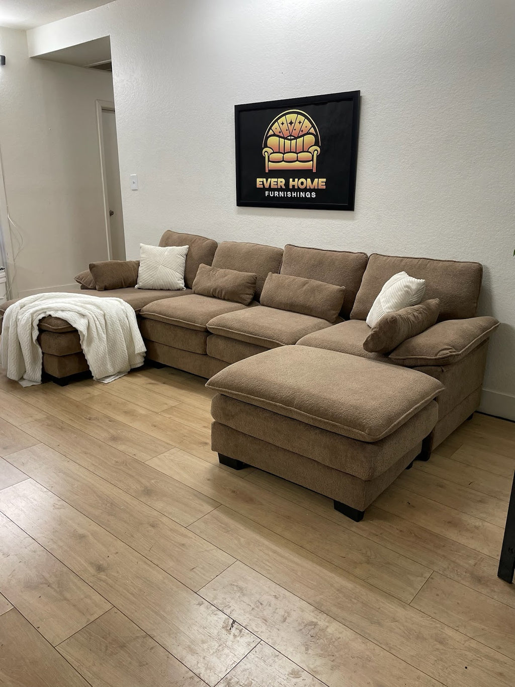 TJWN9007 Brown Modular Sectional Piece