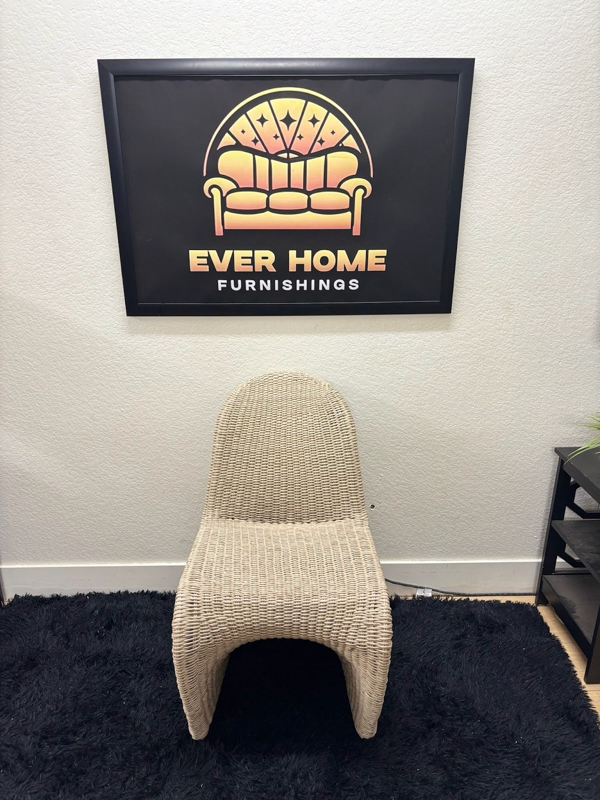 Daughtery Wicker Dining Side Chair — New/Open Box