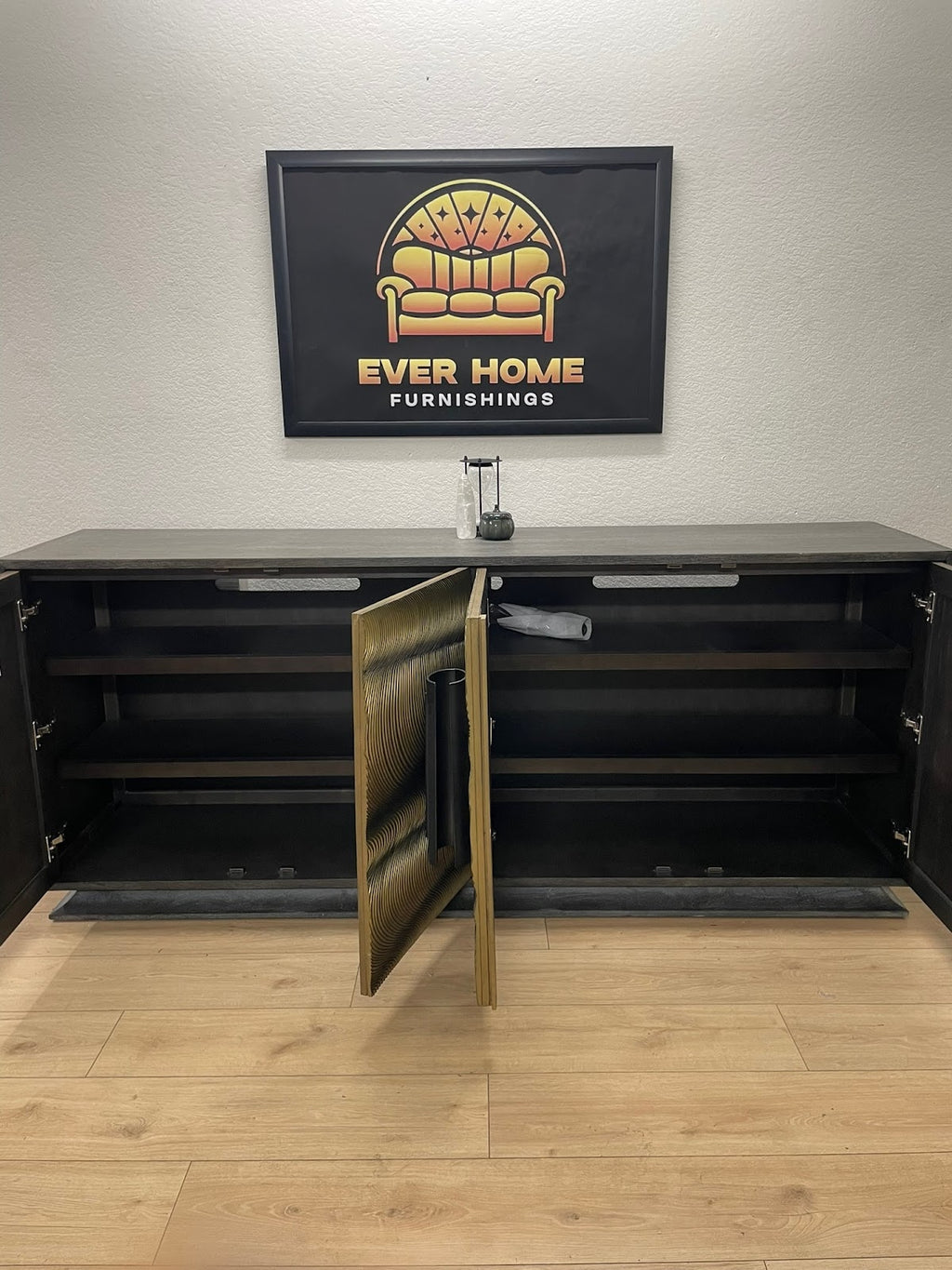 Melange 80" Wide Credenza — $2,909 Retail, New/Open Box