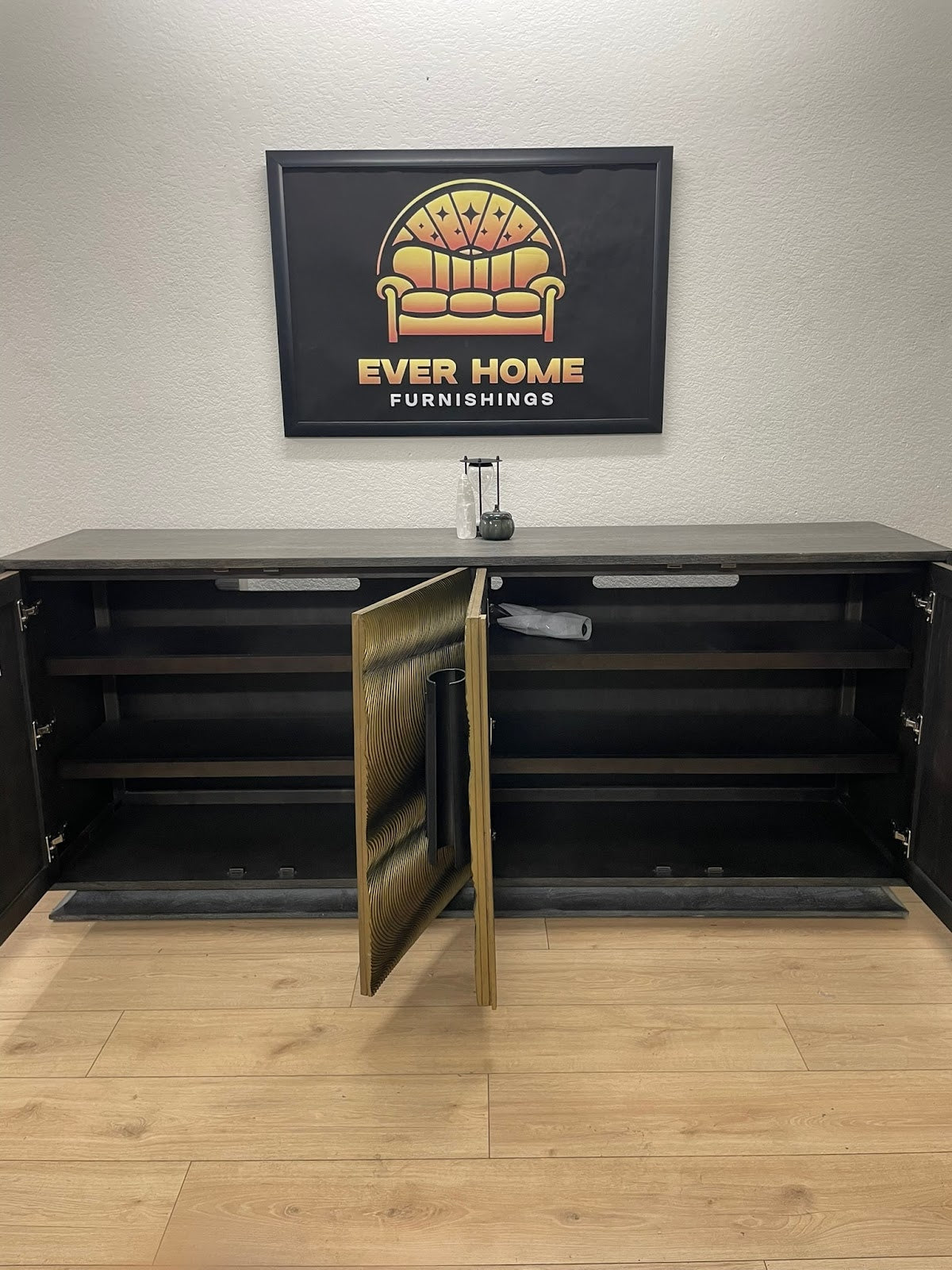 Melange 80" Wide Credenza — $2,909 Retail, New/Open Box