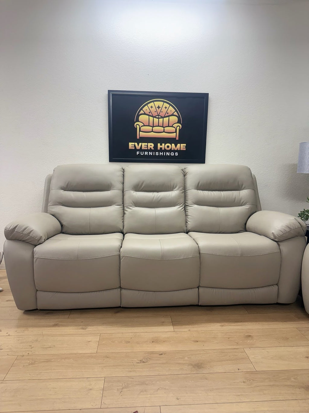 2-Piece Vegan Leather Power Reclining Living Room Sofa Set