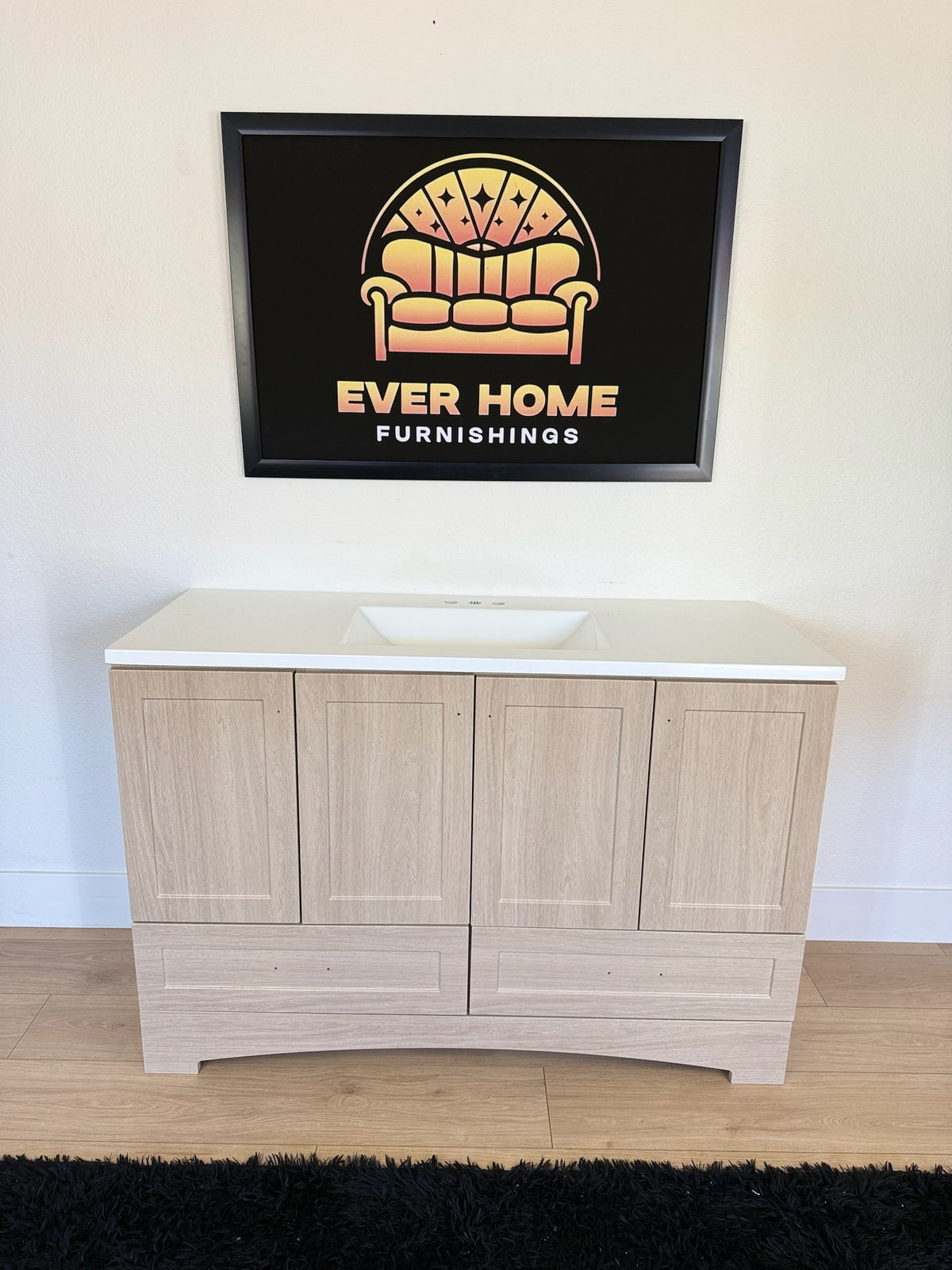 Emlyn 48" Single Bathroom Vanity — Cultured Marble Top, $1,499 Retail