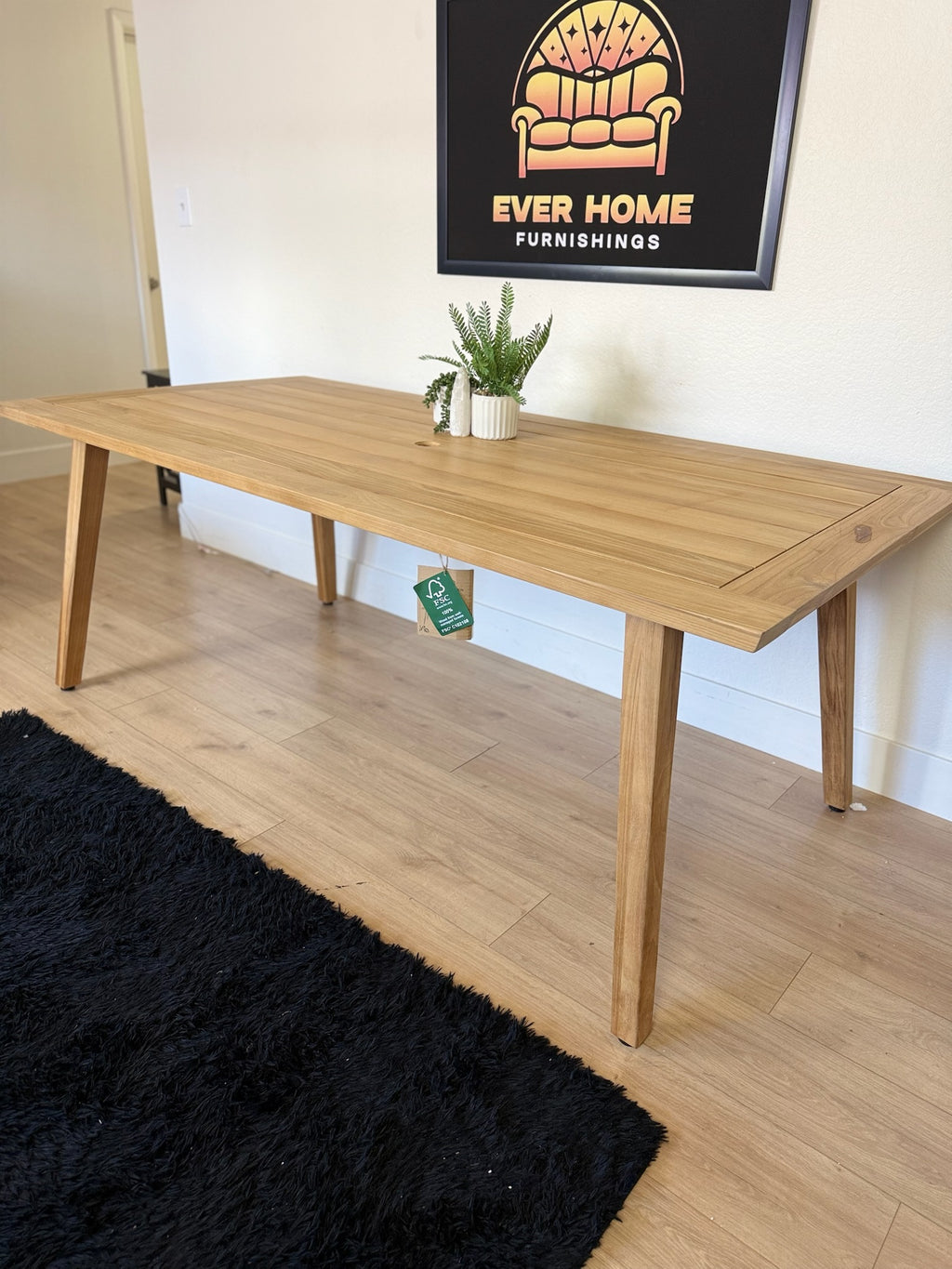 Outdoor Interiors- Vineyard Teak Dining Table