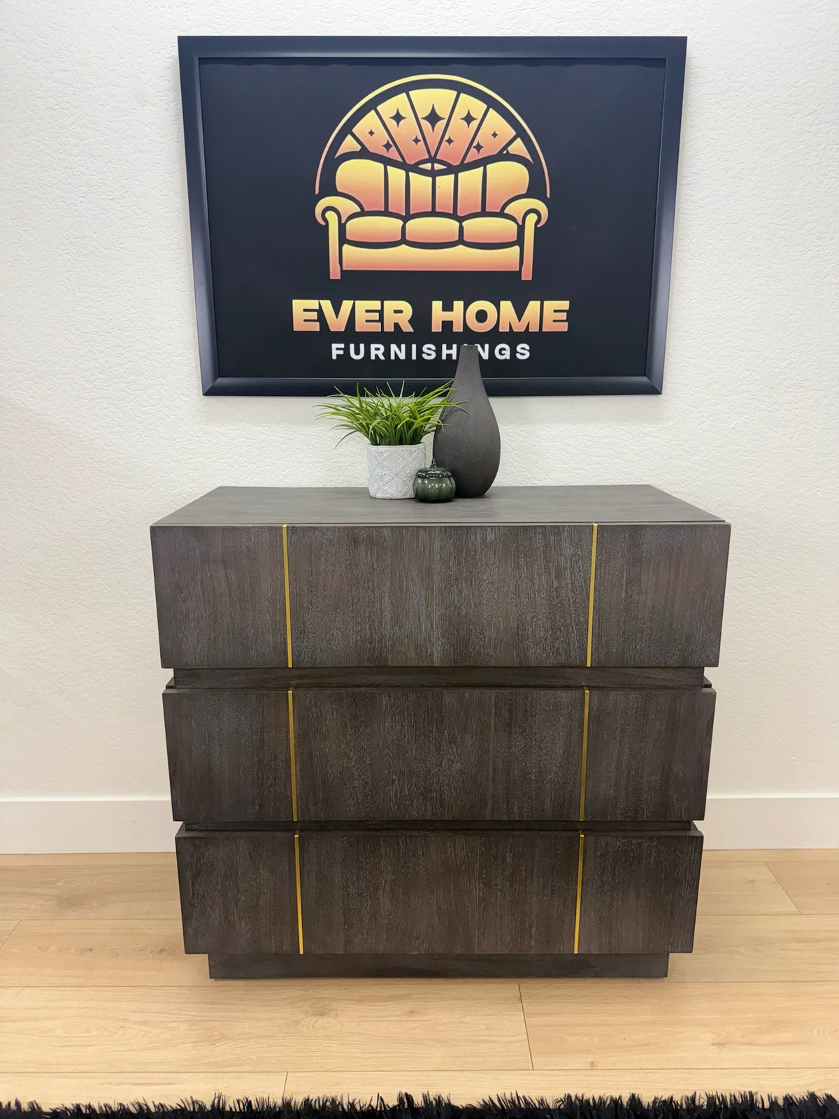Nickalus Mid-Century Modern Accent Chest — $1,363 Retail, New/Open Box