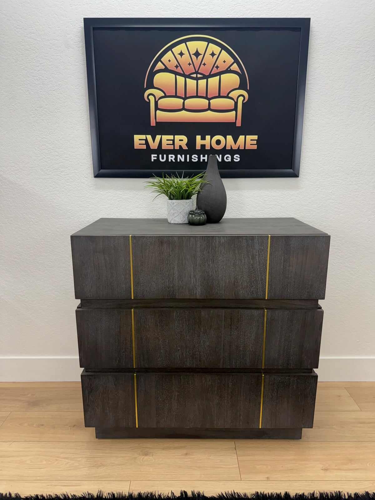 Nickalus Mid-Century Modern Accent Chest — $1,363 Retail, New/Open Box