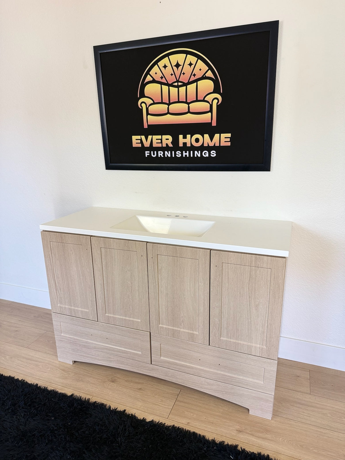 Emlyn 48" Single Bathroom Vanity — Cultured Marble Top, $1,499 Retail