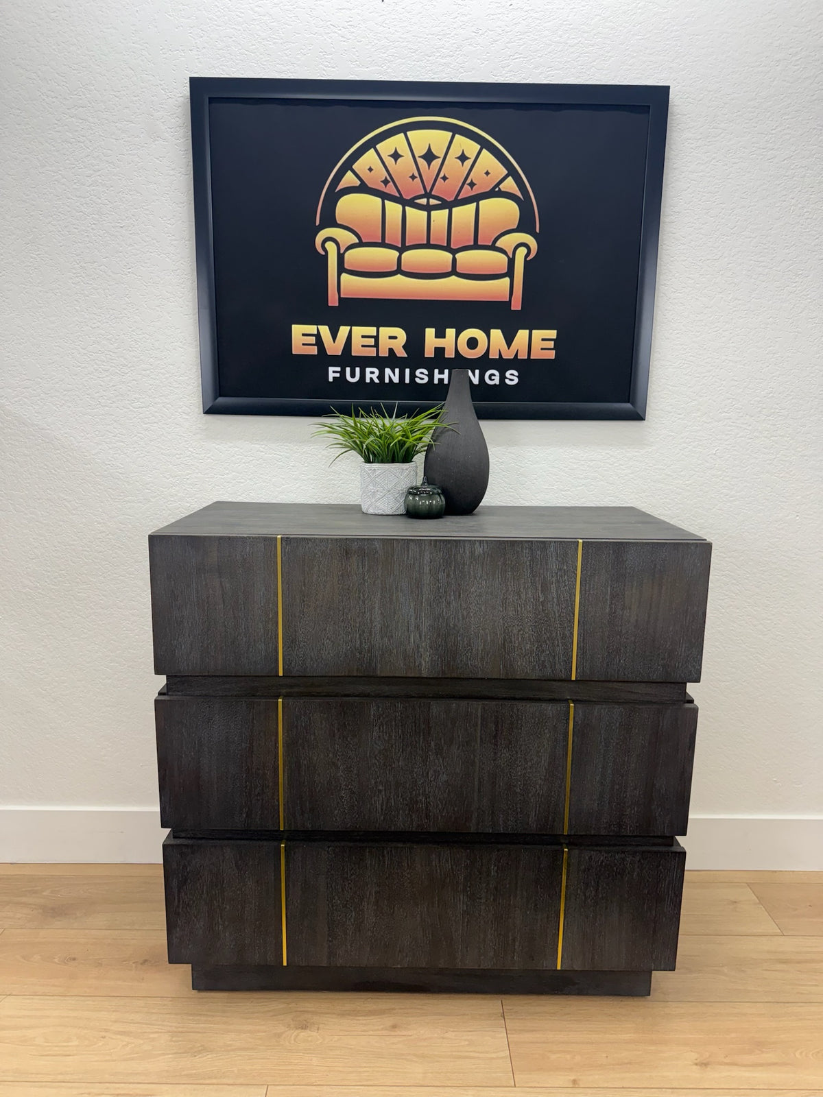 Nickalus Mid-Century Modern Accent Chest — $1,363 Retail, New/Open Box
