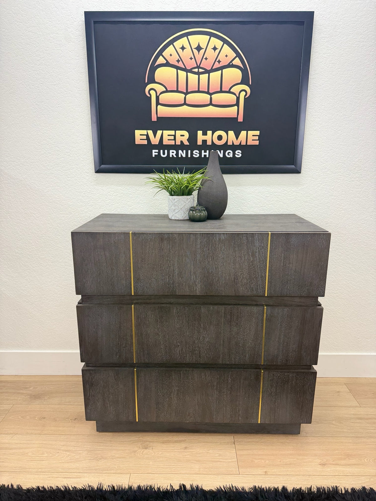 Nickalus Mid-Century Modern Accent Chest — $1,363 Retail, New/Open Box