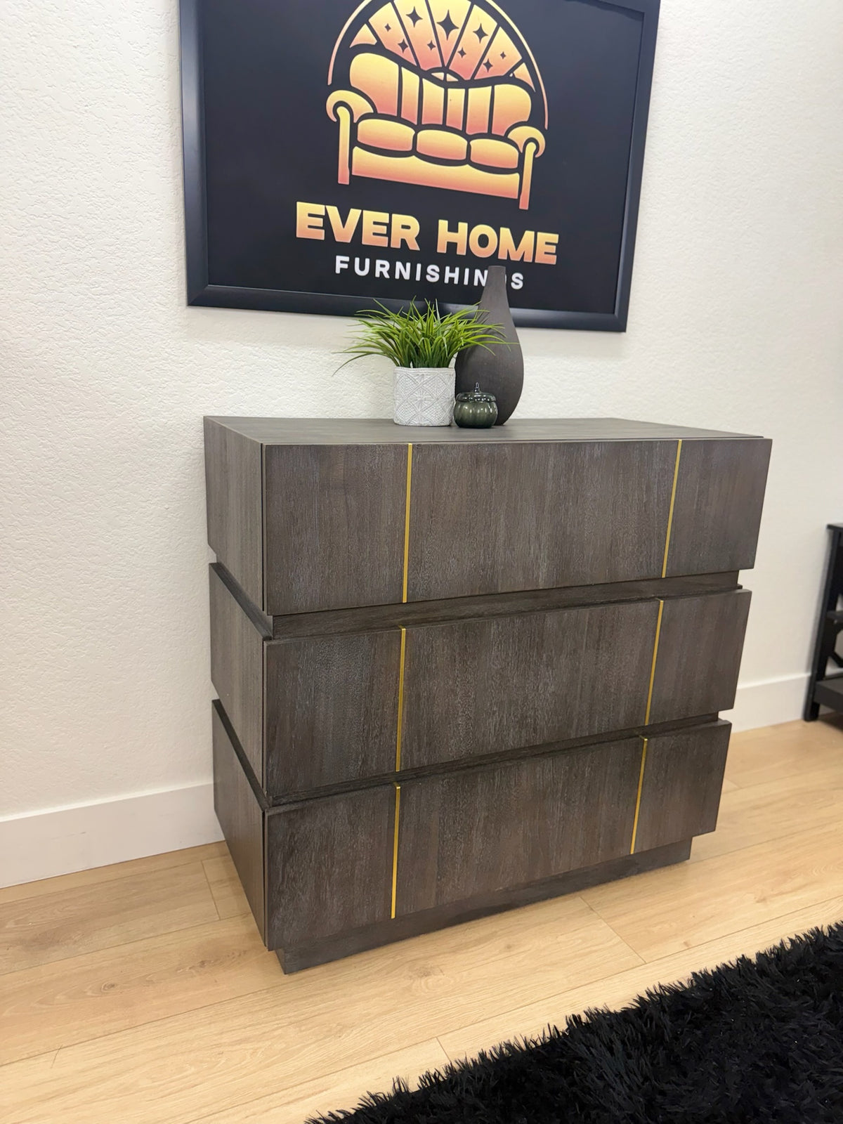 Nickalus Mid-Century Modern Accent Chest — $1,363 Retail, New/Open Box