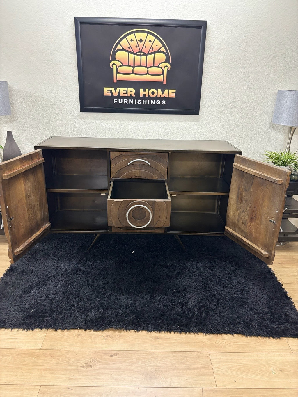 Bovey Toltec 55" Mango Wood Buffet Table