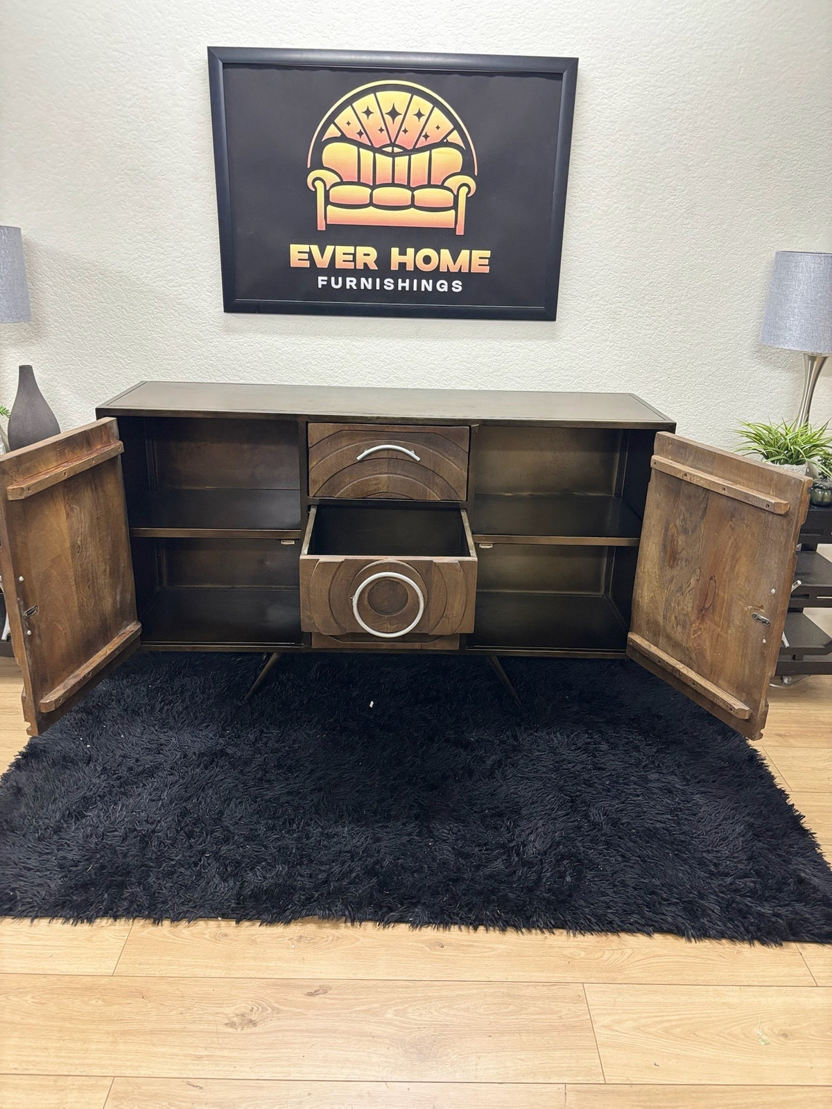 Bovey Toltec 55" Mango Wood Buffet Table