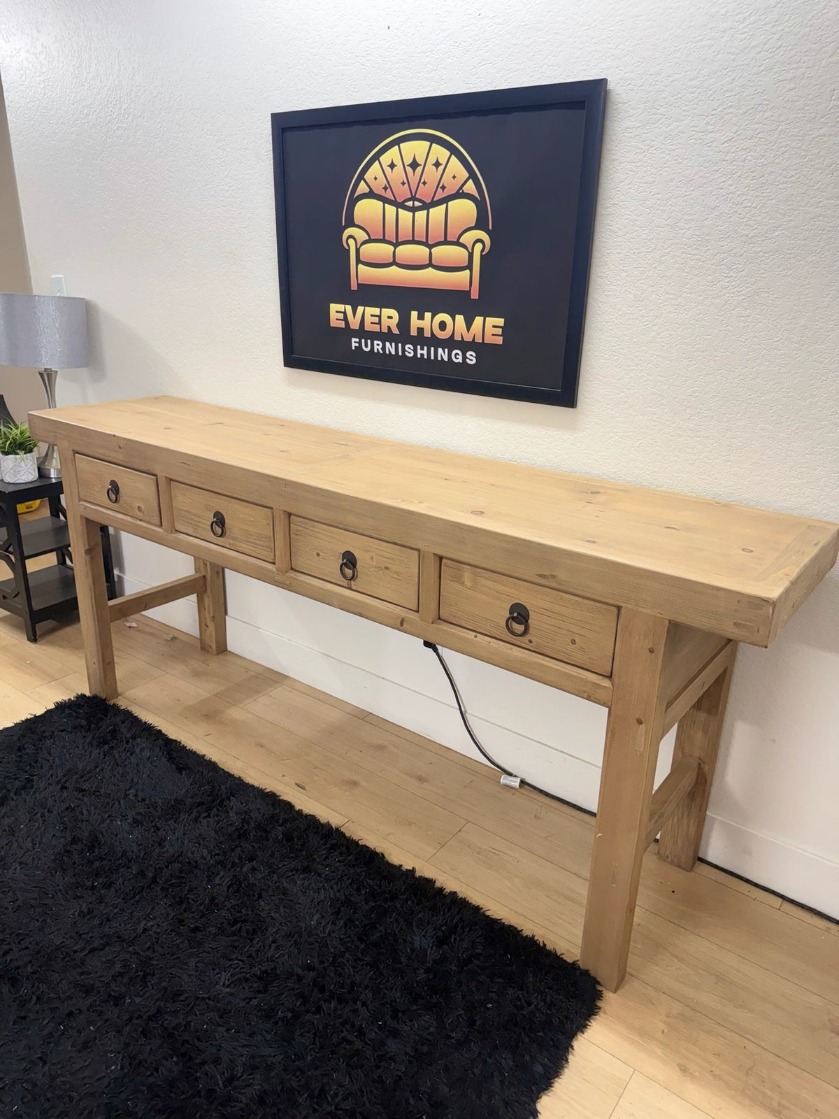 Umber 86.5in Solid Wood Console Table