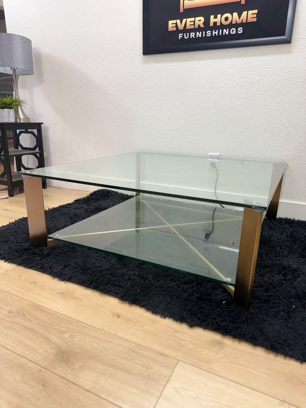 Xavier Square Coffee Table Antique Brass