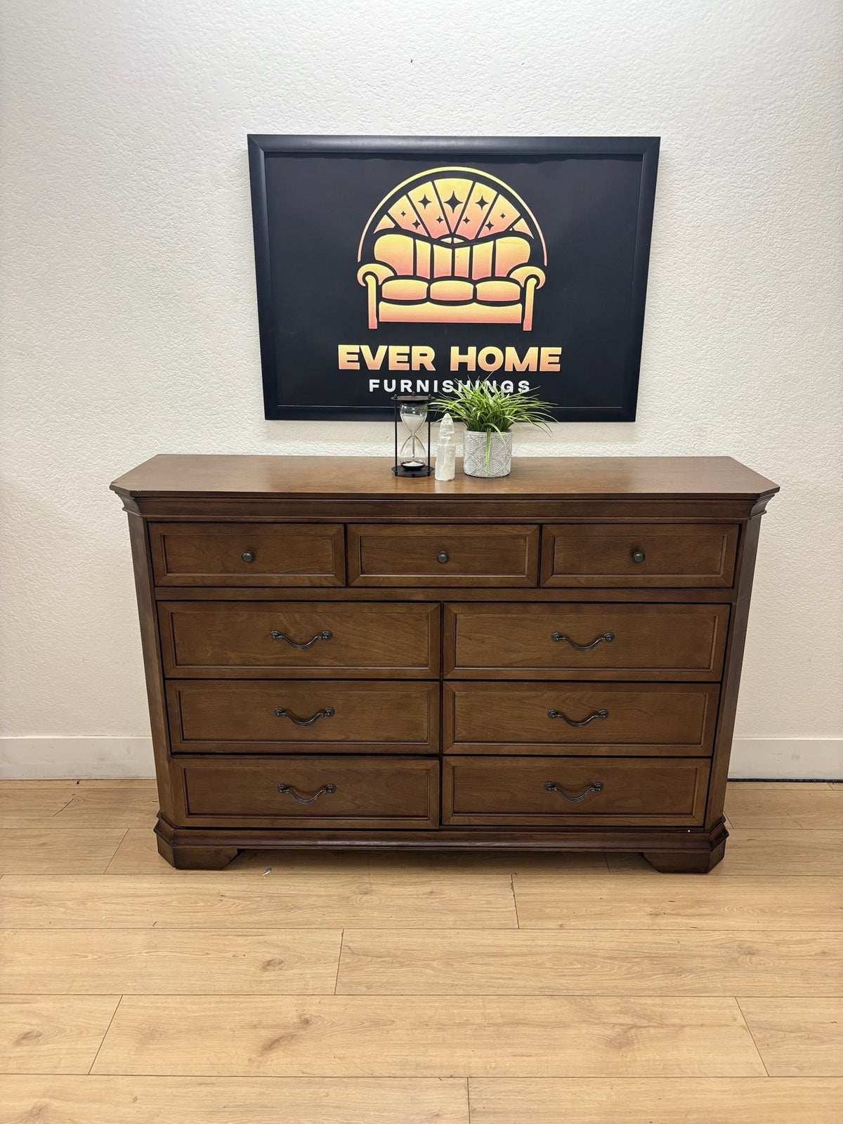 Malibu 82in 8-Drawer Iron Sideboard