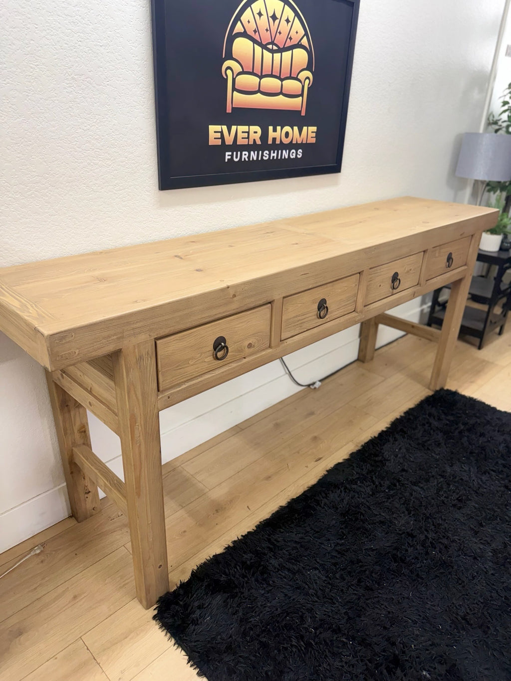 Umber 86.5in Solid Wood Console Table