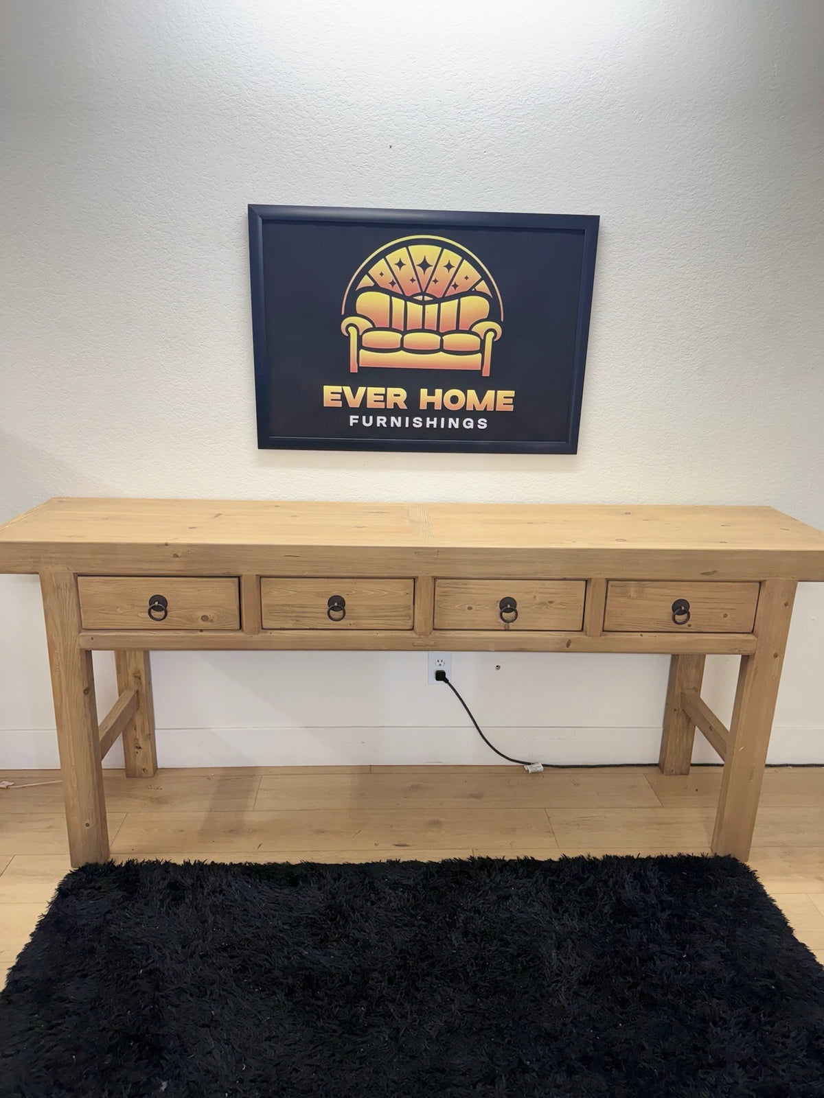 Umber 86.5in Solid Wood Console Table