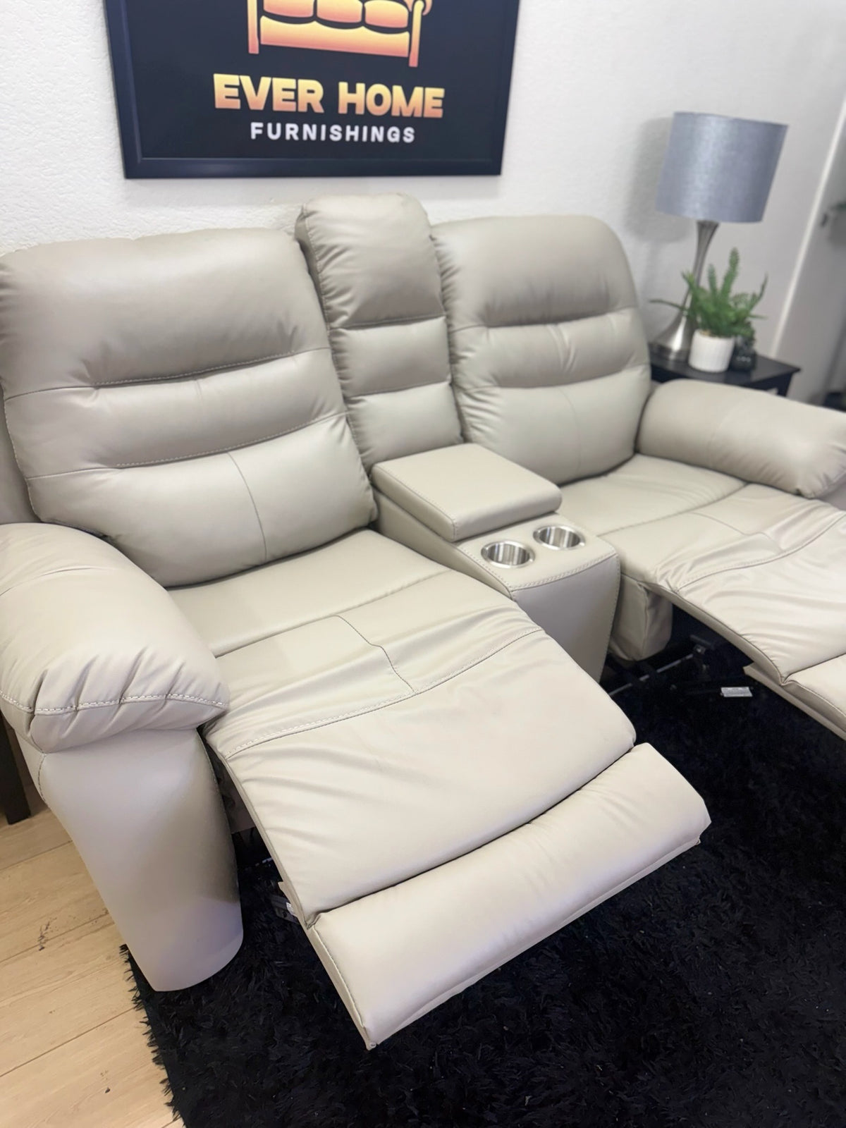 2-Piece Vegan Leather Power Reclining Sofa Set