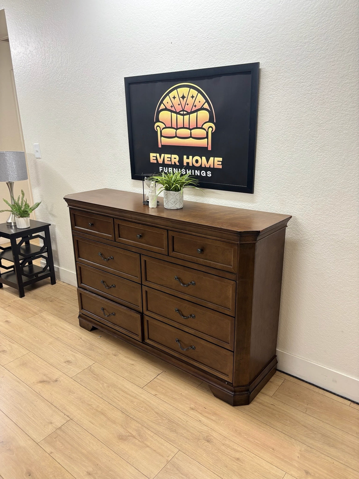 Malibu 82in 8-Drawer Iron Sideboard