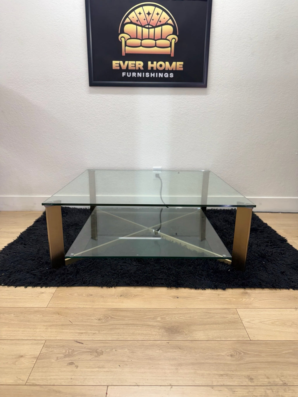 Xavier Square Coffee Table Antique Brass