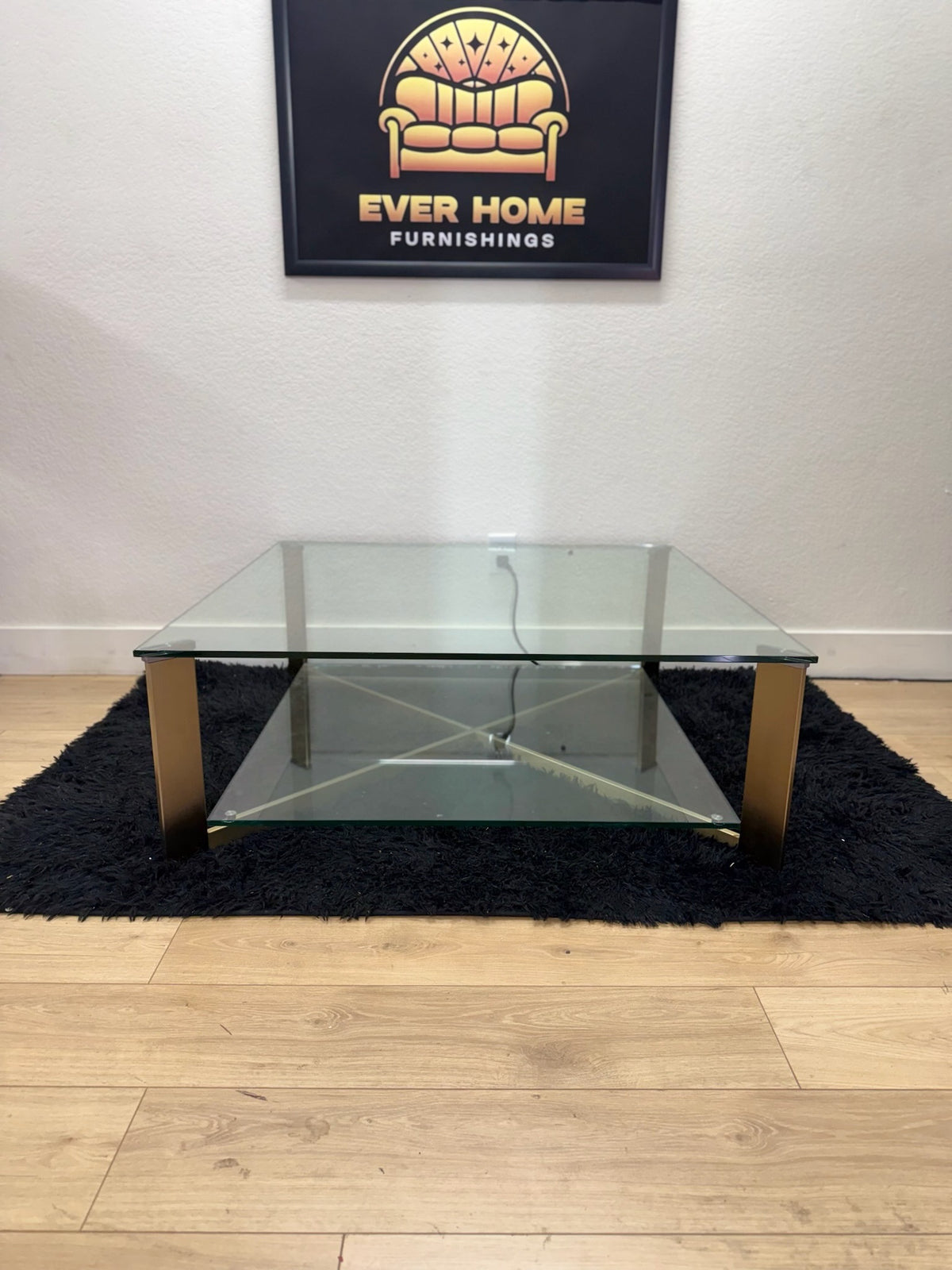 Xavier Square Coffee Table Antique Brass
