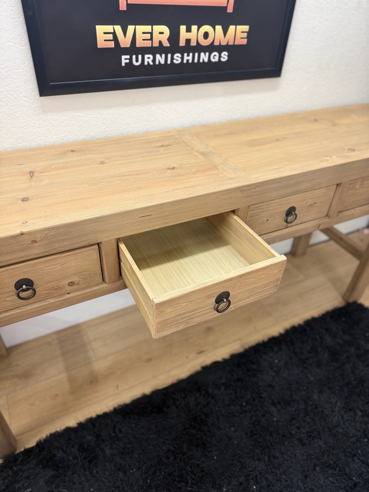 Umber 86.5in Solid Wood Console Table