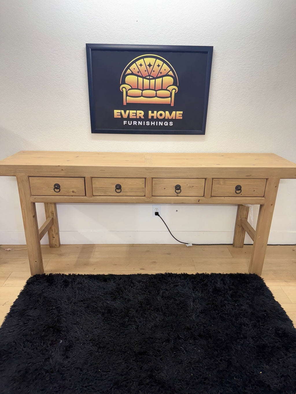 Umber 86.5in Solid Wood Console Table